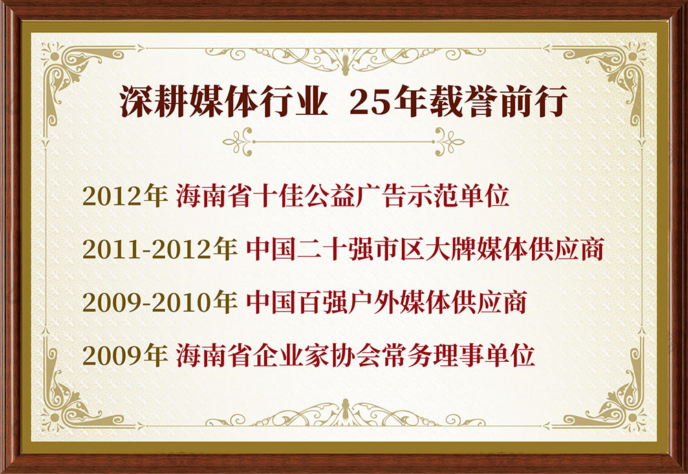 2011-2012中國二十強市區(qū)大牌媒體供應商